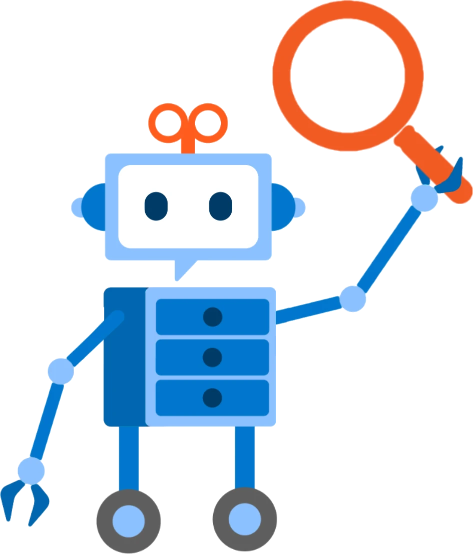 Søke med forstørrelsesglass